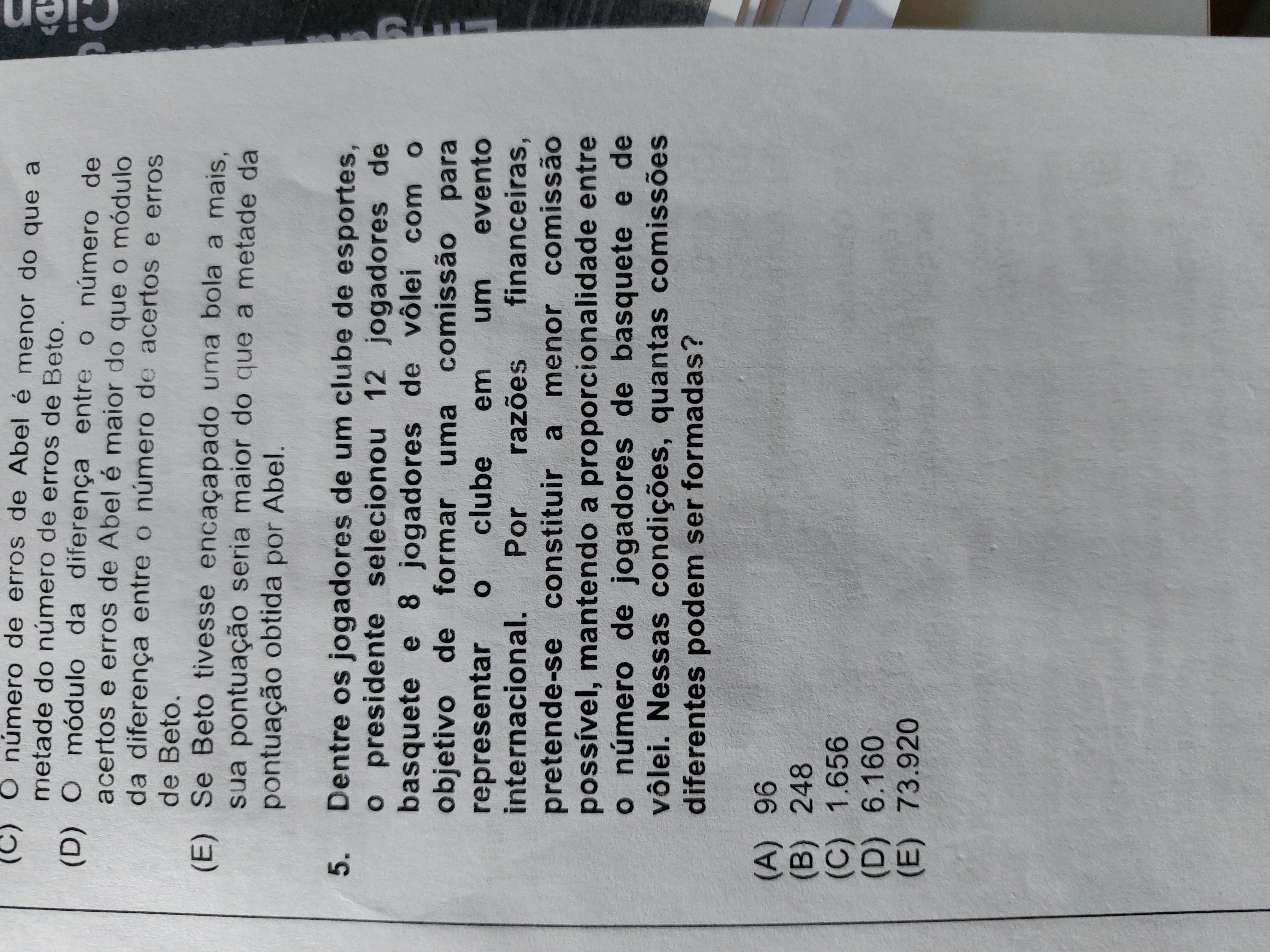 uneb 5quero saber a forma de resolver e o erro das alternati - Explicaê